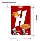 KFC Theme Happy Birthday Decoration Hanging and Banner for Photo Shoot Backdrop and Theme Party