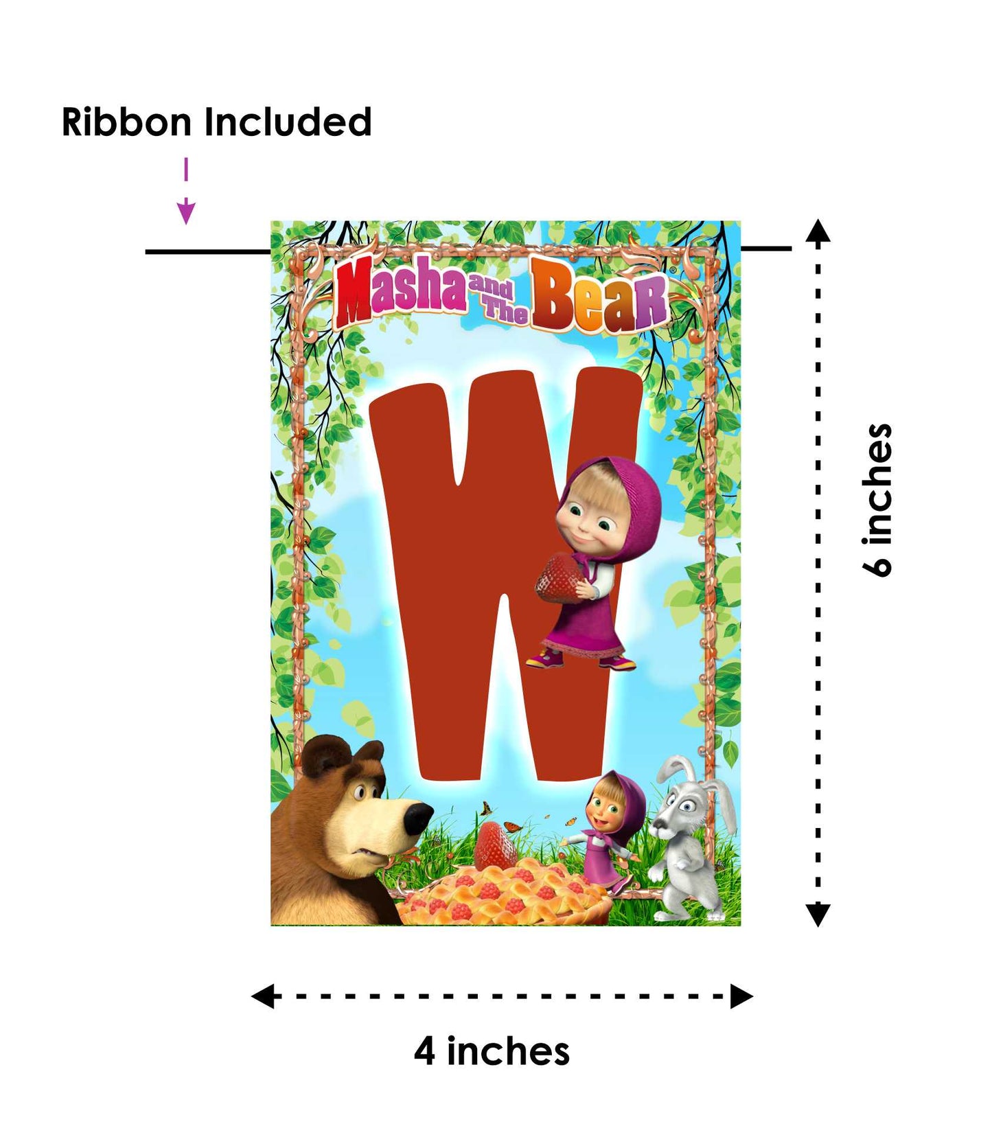 Masha Bear Theme Welcome Banner for Party Entrance Home Welcoming Birthday Decoration Party Item
