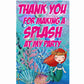 Mermaid theme Return Gifts Thank You Tags Thank u Cards for Gifts 20 Nos Cards and Glue Dots