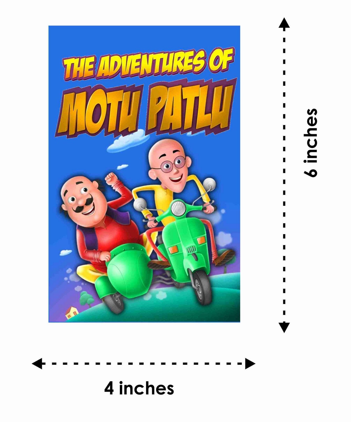 Motu Patlu Theme Children's Birthday Party Invitations Cards with Envelopes - Kids Birthday Party Invitations for Boys or Girls,- Invitation Cards (Pack of 10)