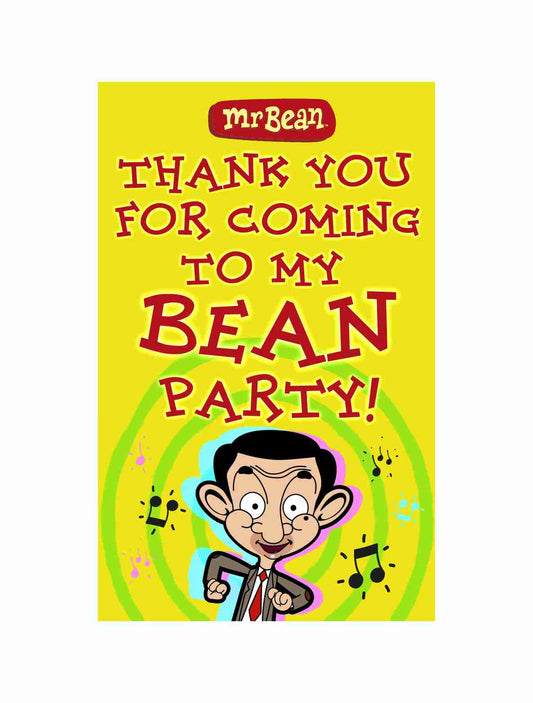 Mr Bean theme Return Gifts Thank You Tags Thank u Cards for Gifts 20 Nos Cards and Glue Dots