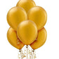 Metallic Gold Balloon Pack of 25 for birthday decoration, Anniversary Weddings Engagement, Baby Shower, New Year decoration, Theme Party balloons