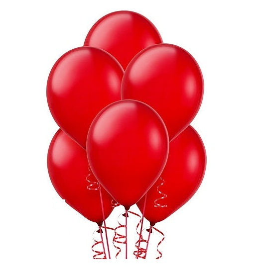 Metallic Red Balloon Pack of 25 for birthday decoration, Anniversary Weddings Engagement, Baby Shower, New Year decoration, Theme Party balloons
