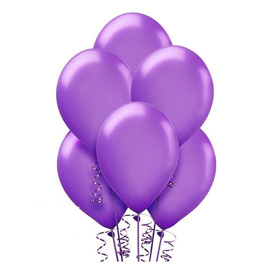 Metallic Purple Balloon Pack of 25 for birthday decoration, Anniversary Weddings Engagement, Baby Shower, New Year decoration, Theme Party balloons