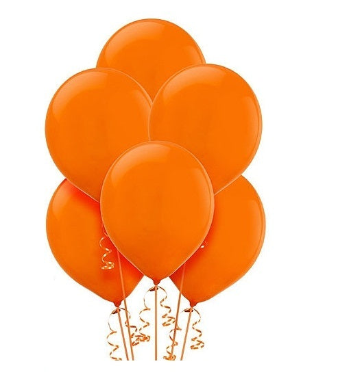 Orange Balloon Pack of 25 for birthday decoration, Anniversary Weddings Engagement, Baby Shower, New Year decoration, Theme Party balloons