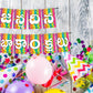 Telugu Language Happy Birthday Decoration Hanging and Banner for Photo Shoot Backdrop and Theme Party